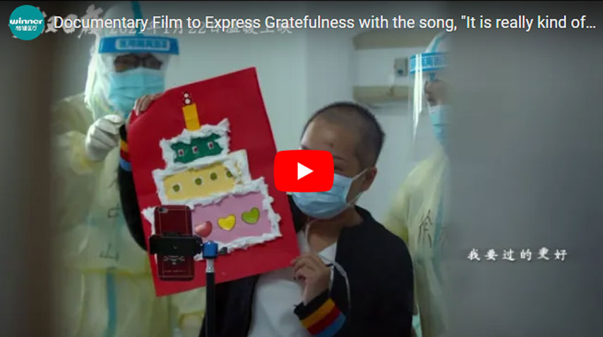 Film documentaire pour exprimer la gratitude avec la chanson